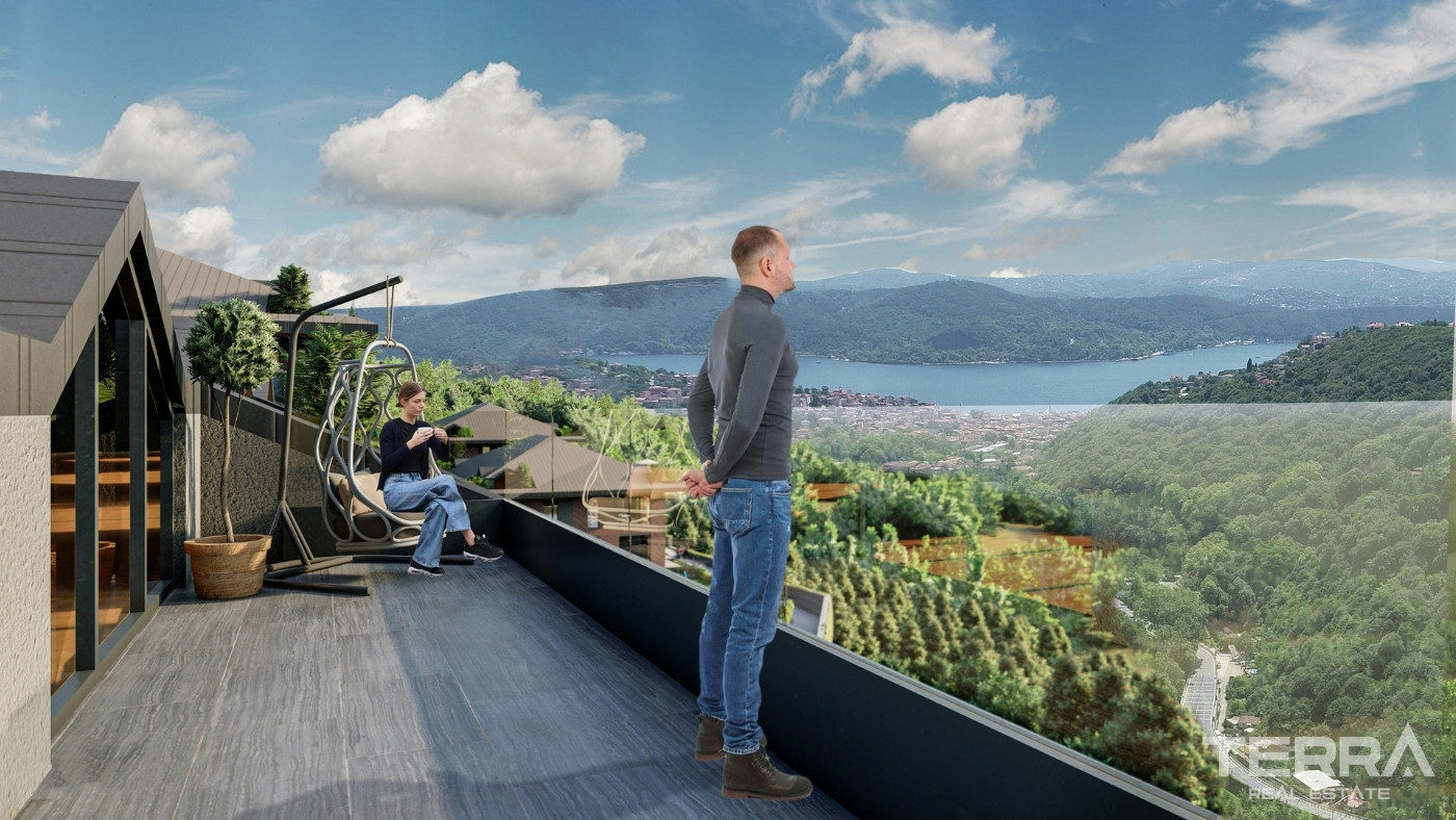 Sea and Forest View Apartments with Top Amenities in Sarıyer, İstanbul - 100684