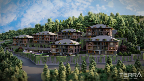 Sea and Forest View Apartments with Top Amenities in Sarıyer, İstanbul