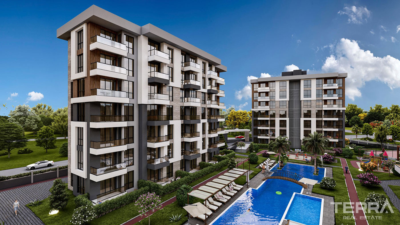 Well-Located Apartments in a Complex with Amenities in Kepez, Antalya - 101043