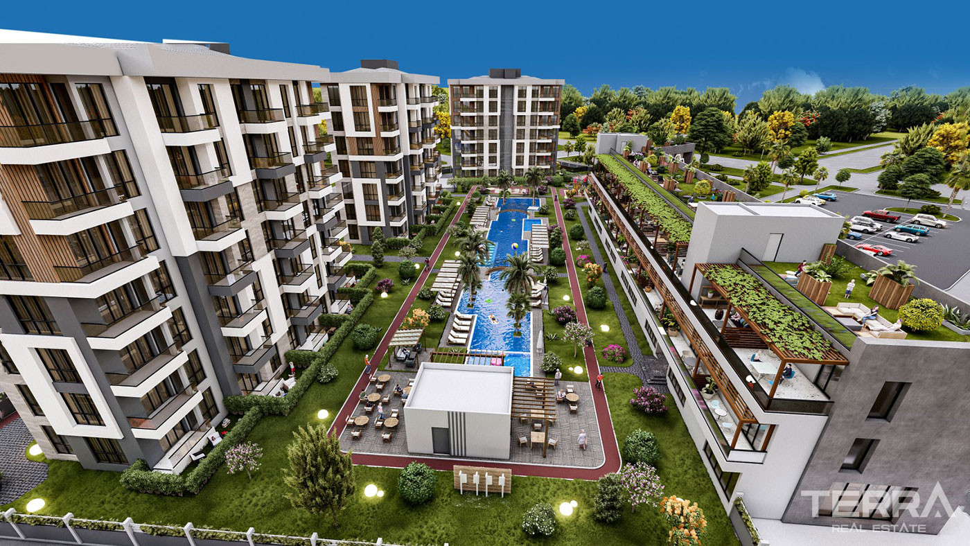 Well-Located Apartments in a Complex with Amenities in Kepez, Antalya - 101045
