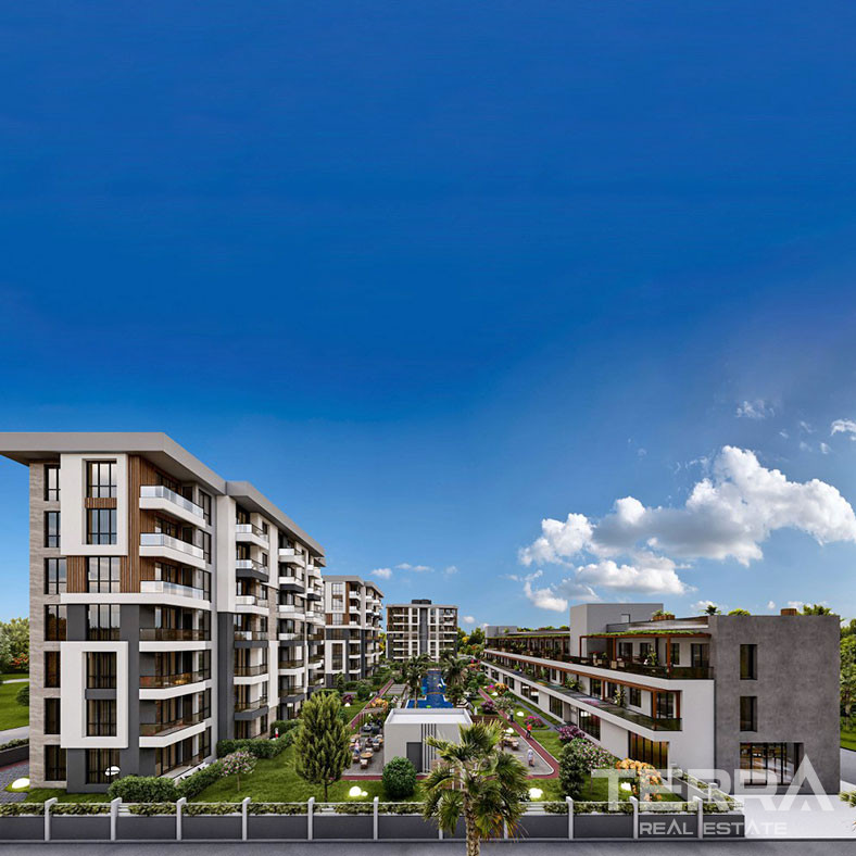 Well-Located Apartments in a Complex with Amenities in Kepez, Antalya - 101044