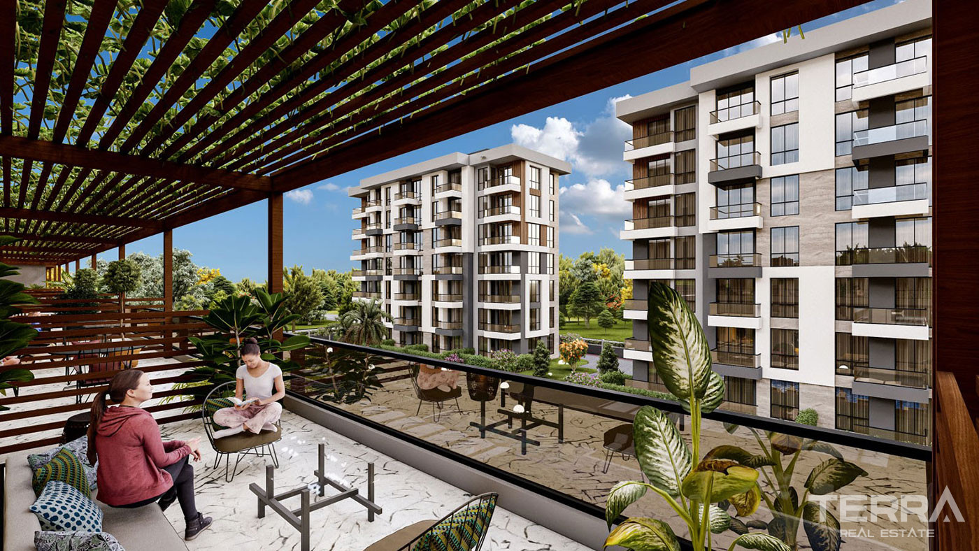 Well-Located Apartments in a Complex with Amenities in Kepez, Antalya - 101046