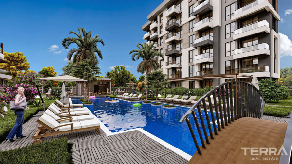 Well-Located Apartments in a Complex with Amenities in Kepez, Antalya