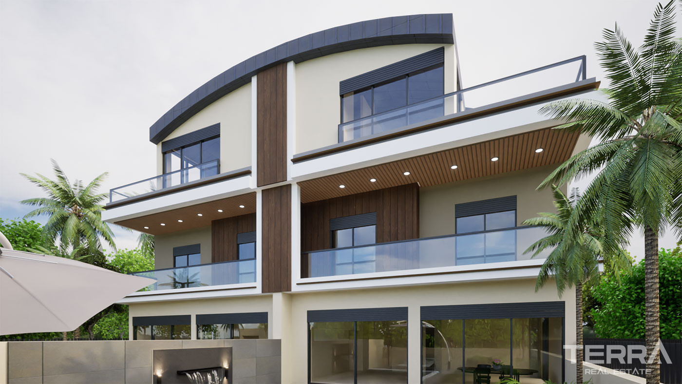 Semi-Detached Antalya Villas with Exclusive Amenities in Konyaaltı - 101087