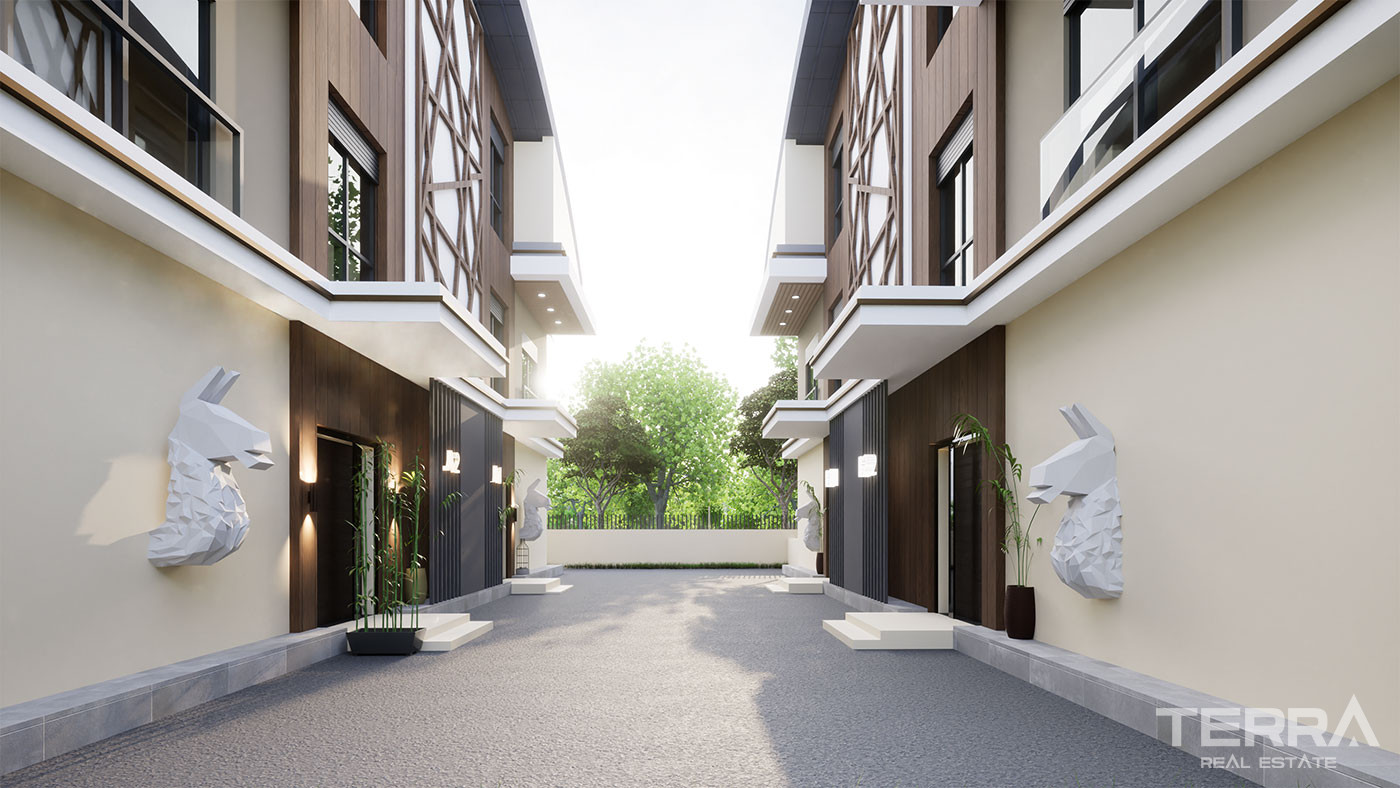 Semi-Detached Antalya Villas with Exclusive Amenities in Konyaaltı - 101093