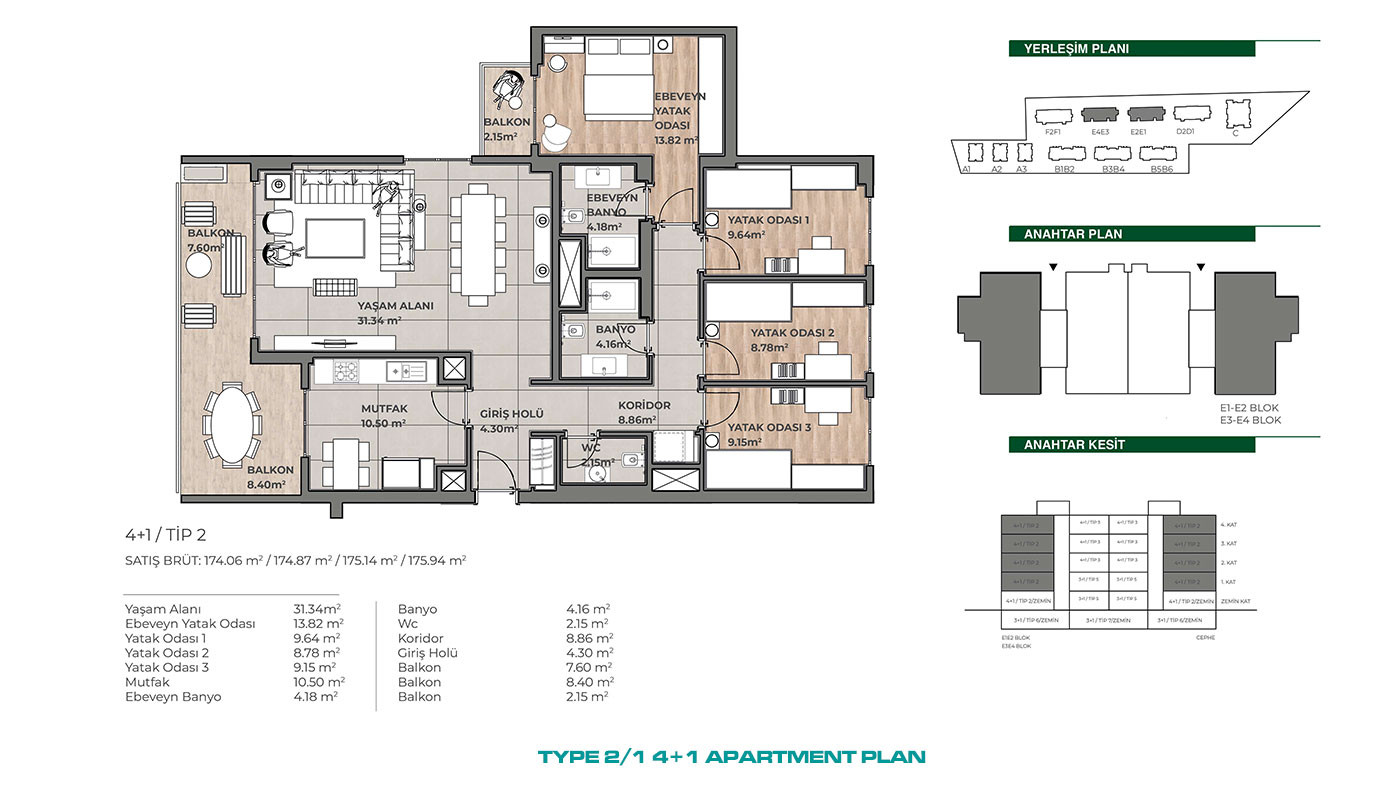 Apartments in a Family-Oriented Residence in Küçükçemece, İstanbul - 101604