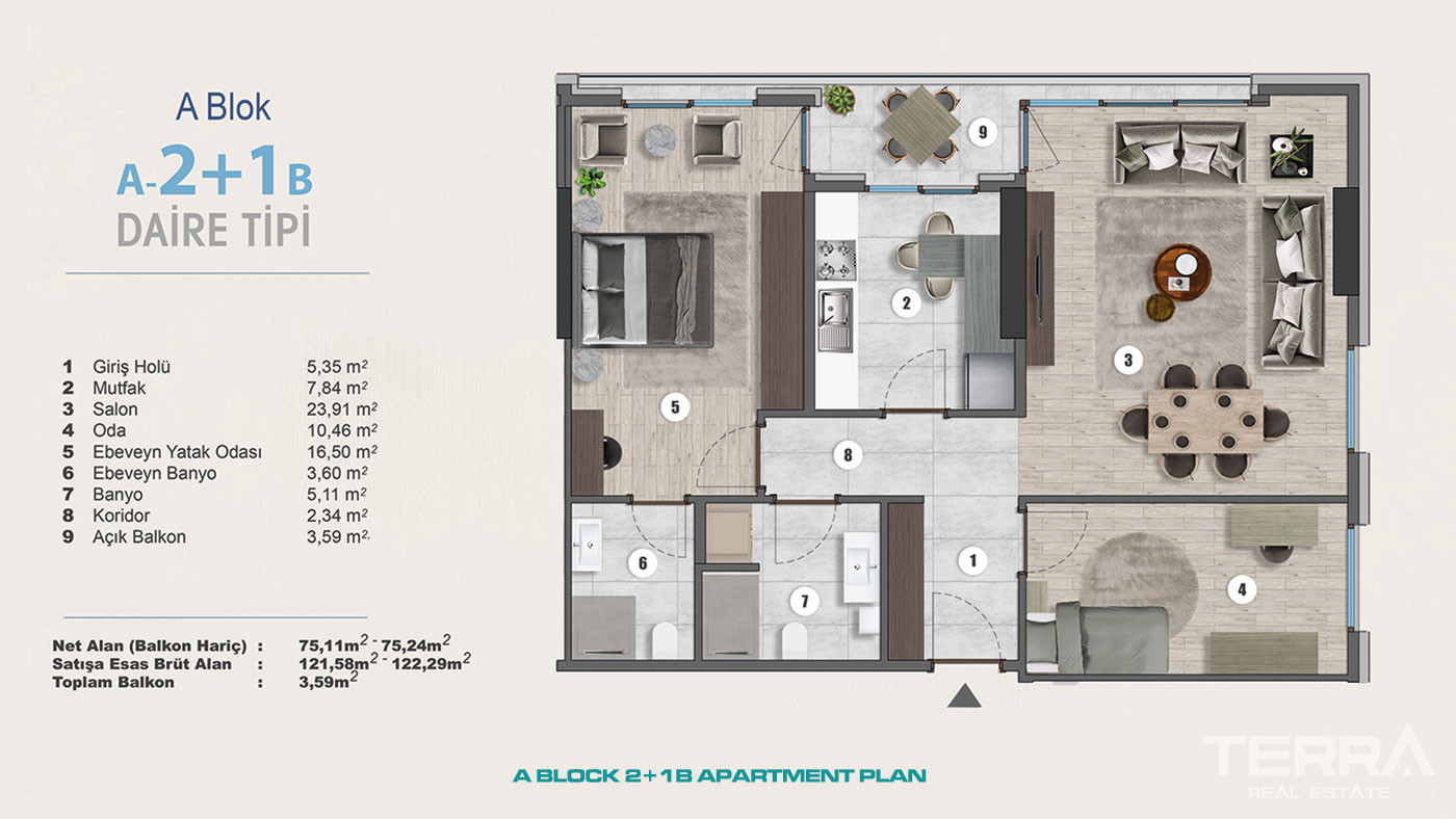 Exclusive Sea View Apartments for Sale in Istanbul, Kartal, Turkey - 102268