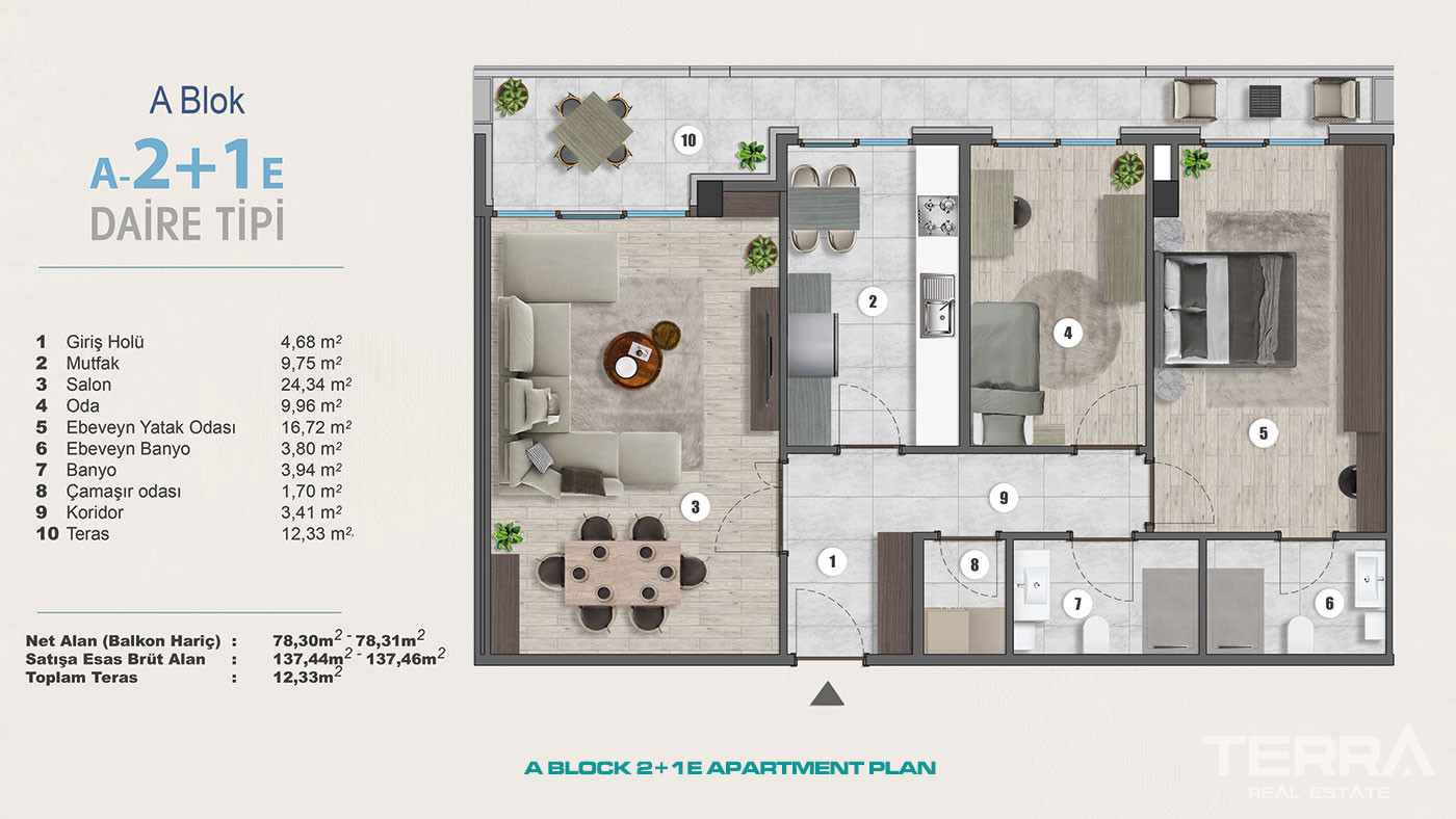 Exclusive Sea View Apartments for Sale in Istanbul, Kartal, Turkey - 102271