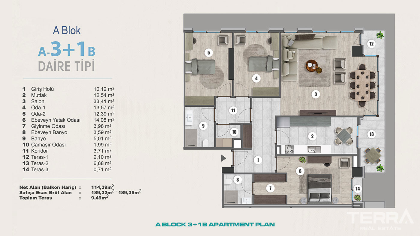 Exclusive Sea View Apartments for Sale in Istanbul, Kartal, Turkey - 102274