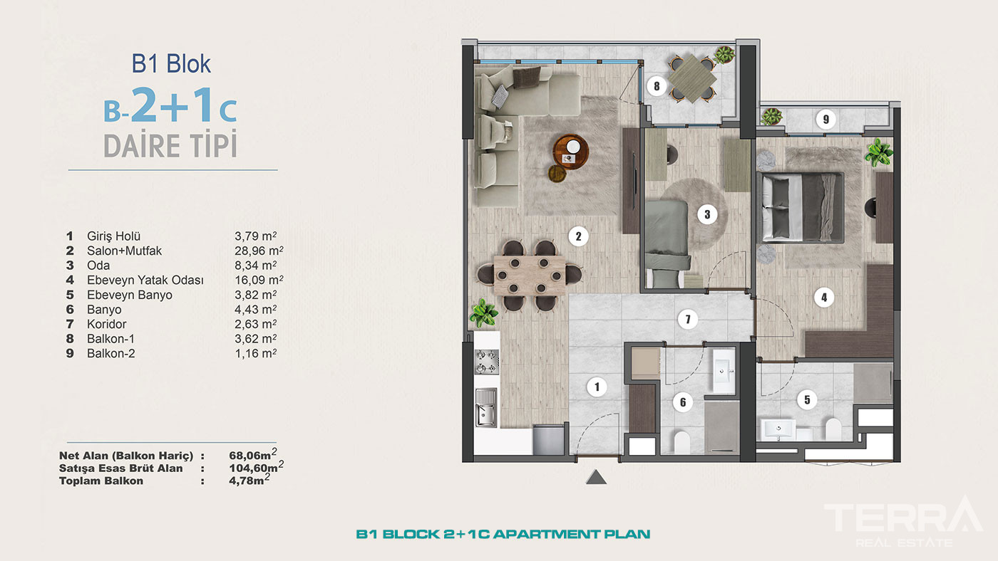 Exclusive Sea View Apartments for Sale in Istanbul, Kartal, Turkey - 102279