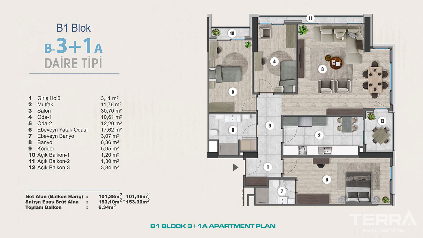 Exclusive Sea View Apartments for Sale in Istanbul, Kartal, Turkey - 102284