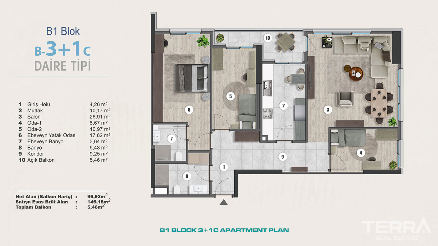 Exclusive Sea View Apartments for Sale in Istanbul, Kartal, Turkey - 102286
