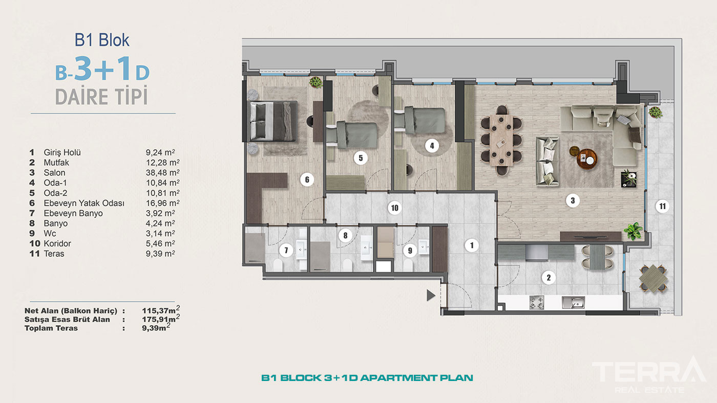 Exclusive Sea View Apartments for Sale in Istanbul, Kartal, Turkey - 102287