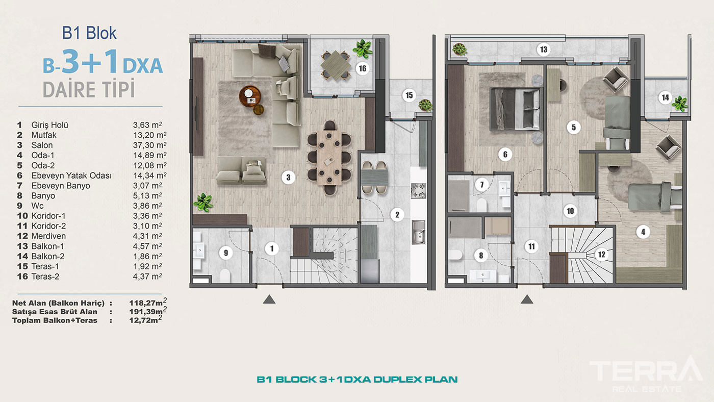 Exclusive Sea View Apartments for Sale in Istanbul, Kartal, Turkey - 102288