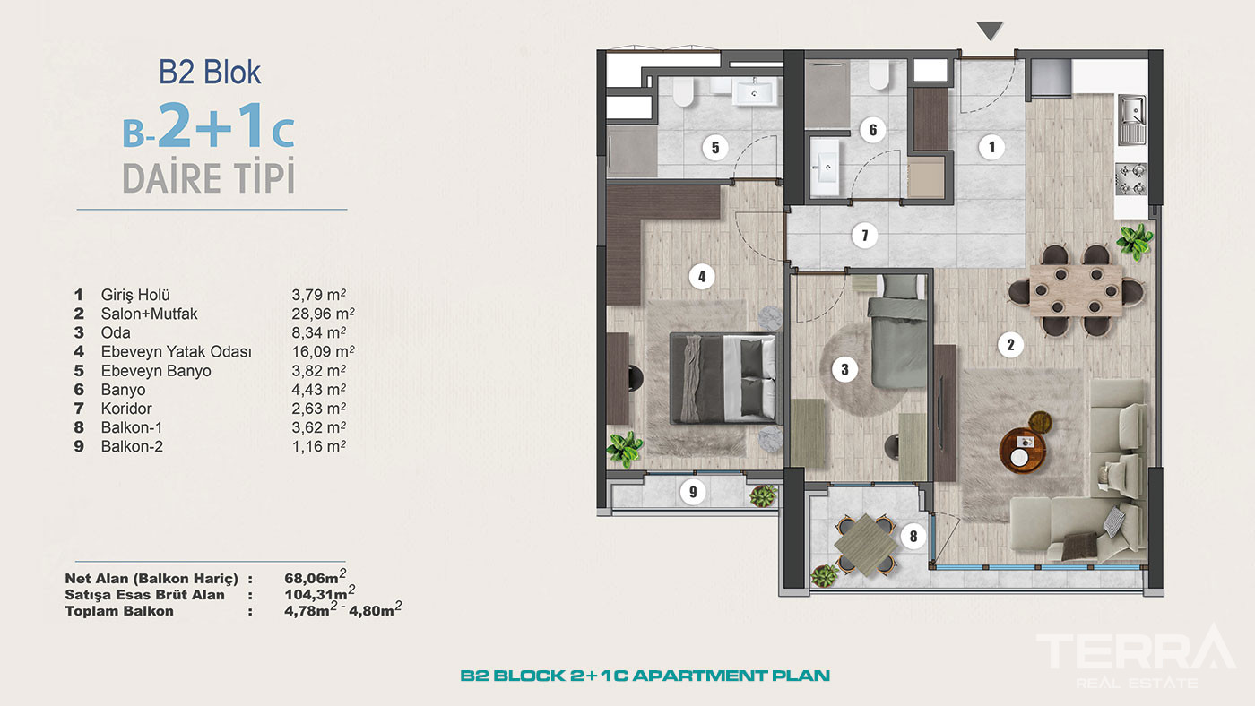 Exclusive Sea View Apartments for Sale in Istanbul, Kartal, Turkey - 102298