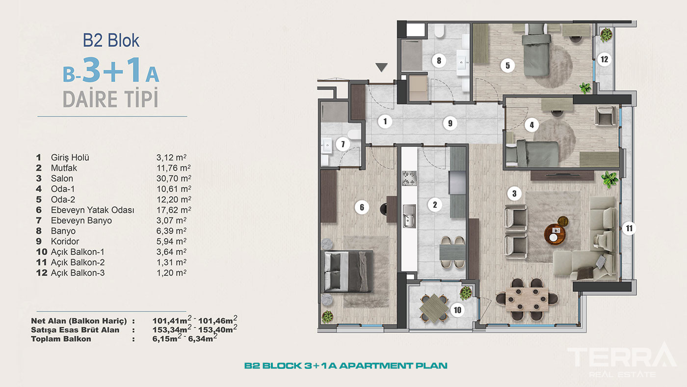 Exclusive Sea View Apartments for Sale in Istanbul, Kartal, Turkey - 102304