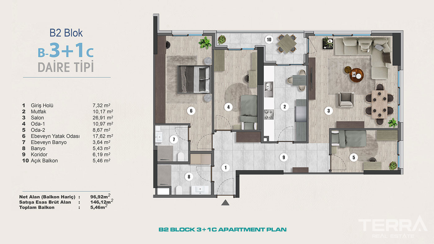 Exclusive Sea View Apartments for Sale in Istanbul, Kartal, Turkey - 102305