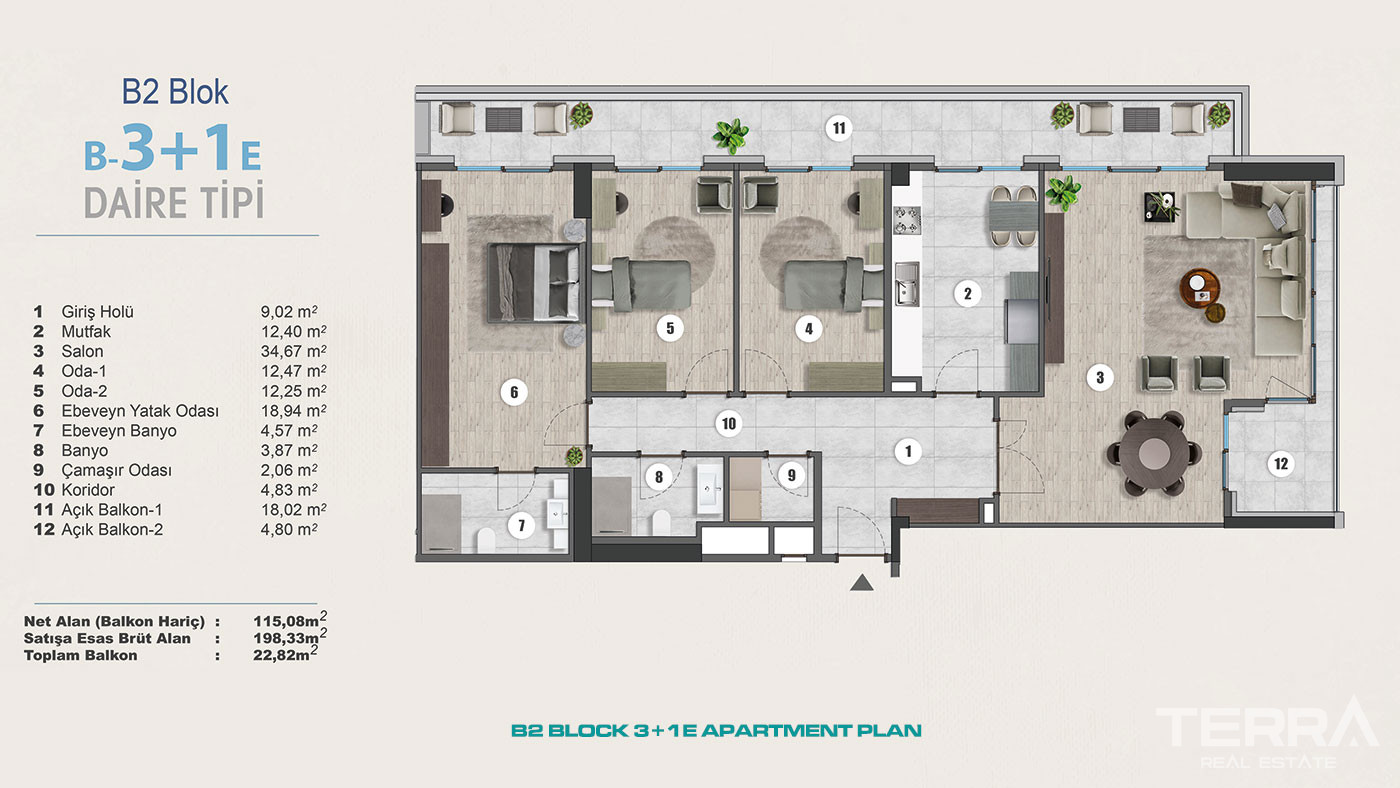 Exclusive Sea View Apartments for Sale in Istanbul, Kartal, Turkey - 102308