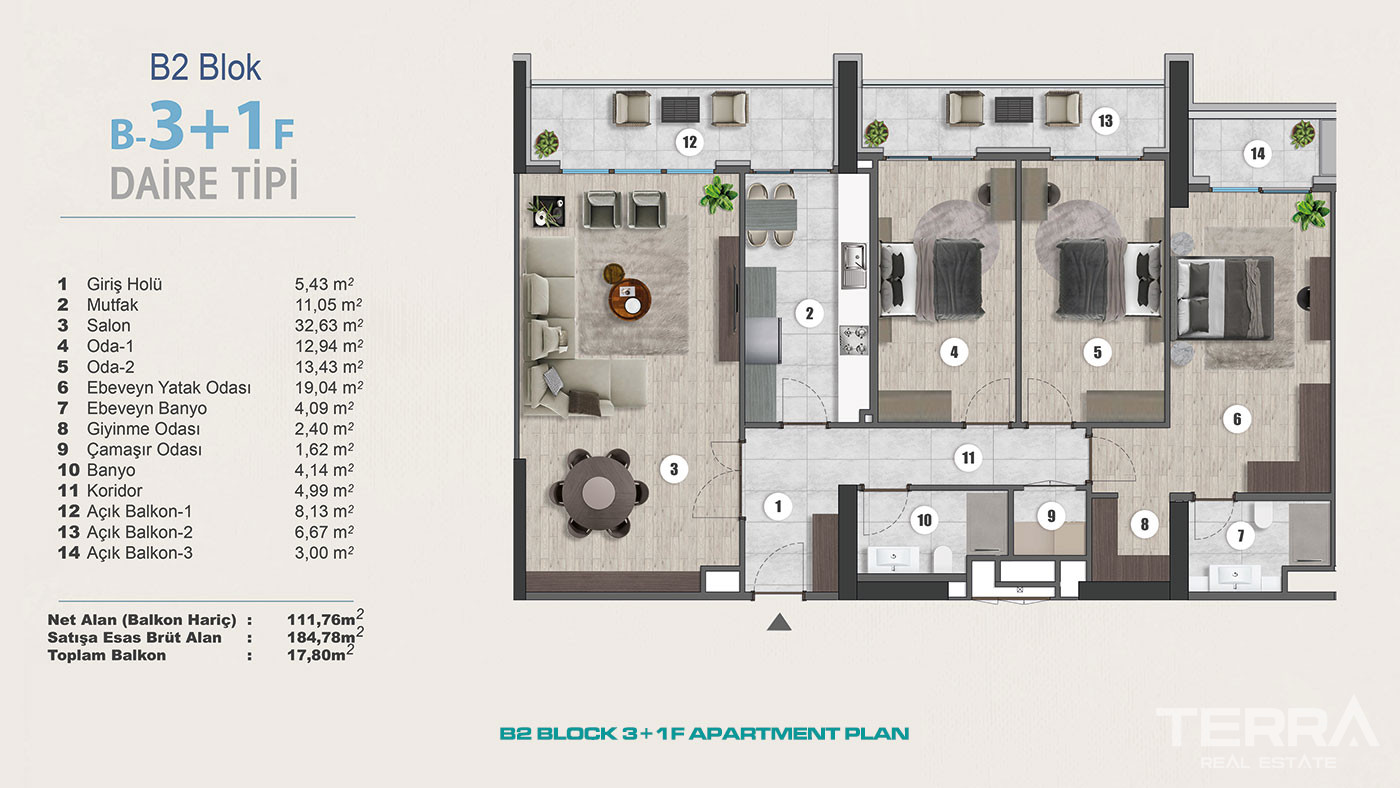Exclusive Sea View Apartments for Sale in Istanbul, Kartal, Turkey - 102309