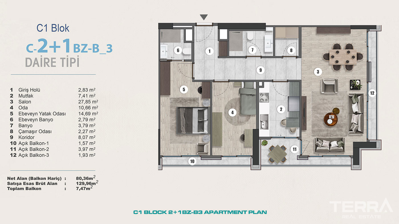 Exclusive Sea View Apartments for Sale in Istanbul, Kartal, Turkey - 102319