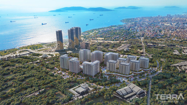 Exclusive Sea View Apartments for Sale in Istanbul, Kartal, Turkey