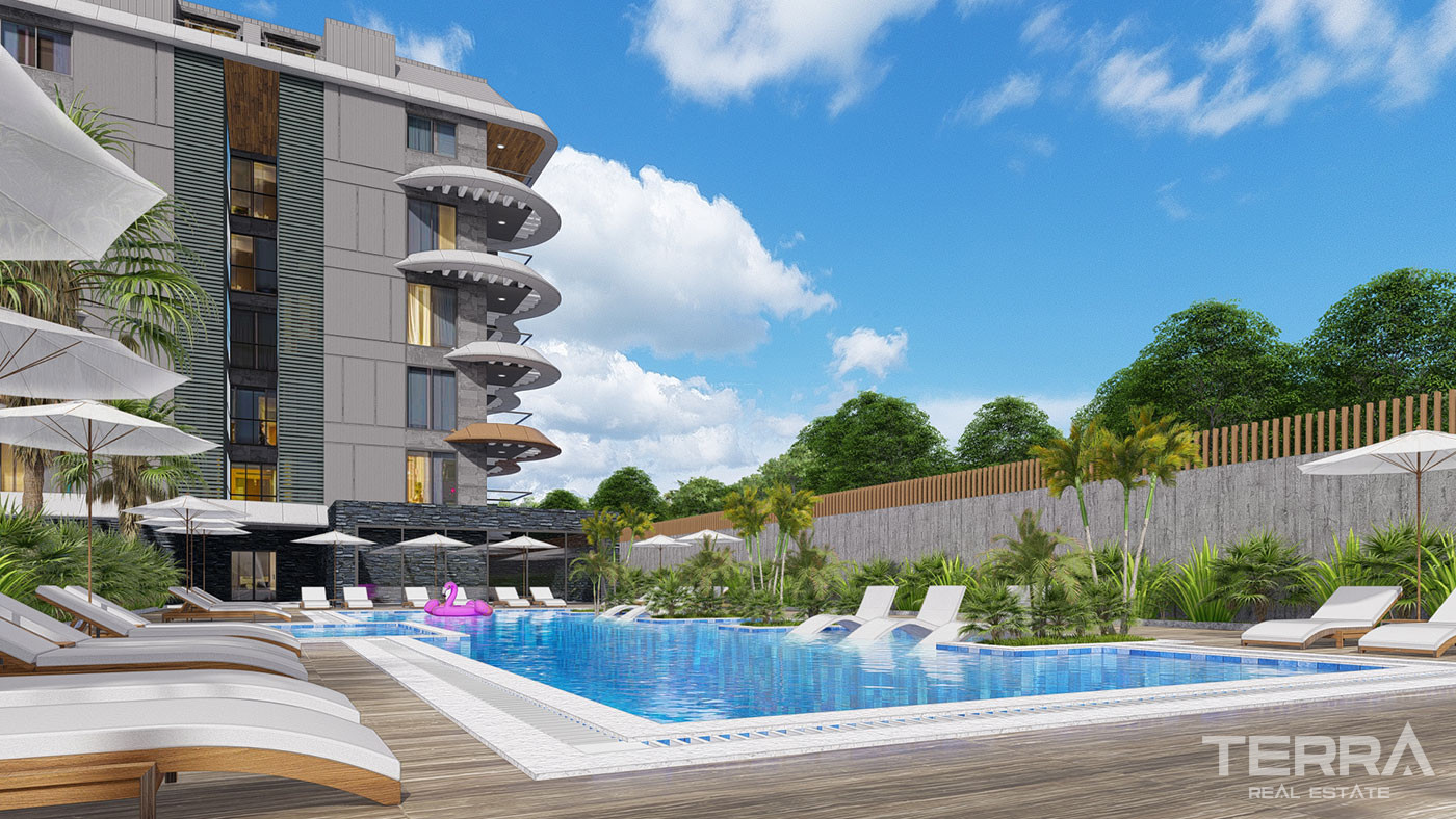 Luxury Beachfront Apartments for Sale in Kestel, Alanya, Turkey - 102553