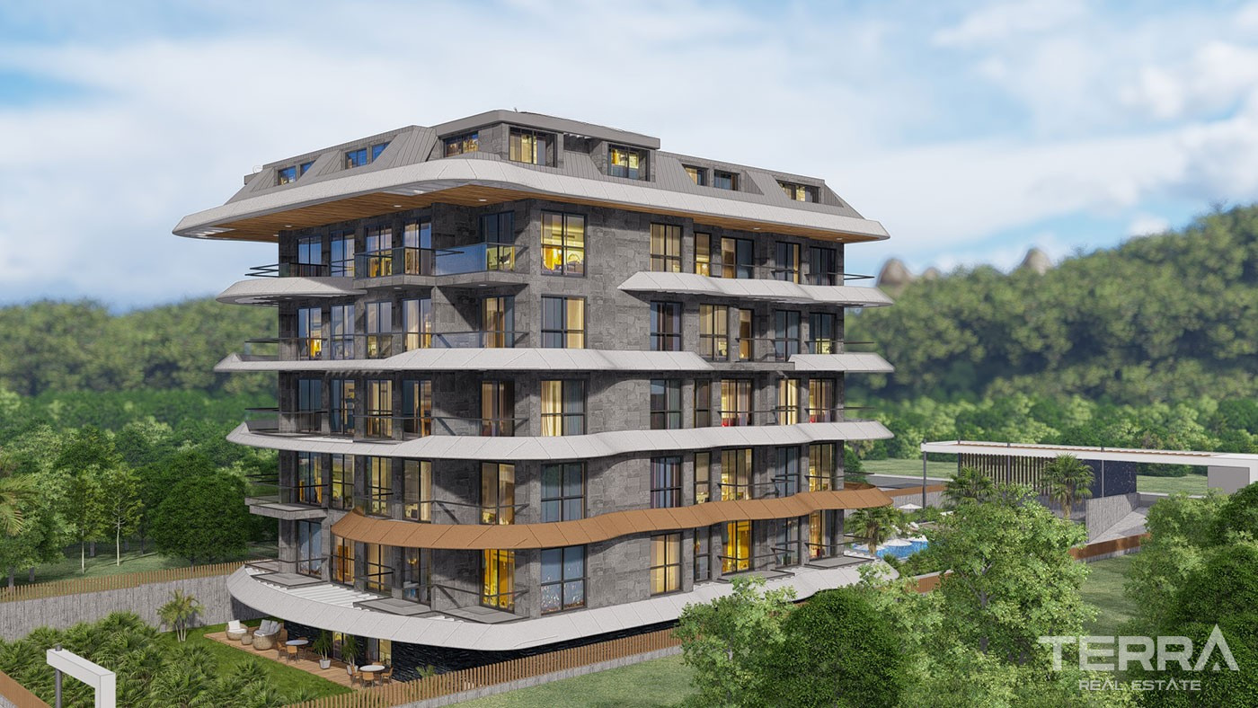 Luxury Beachfront Apartments for Sale in Kestel, Alanya, Turkey - 102560