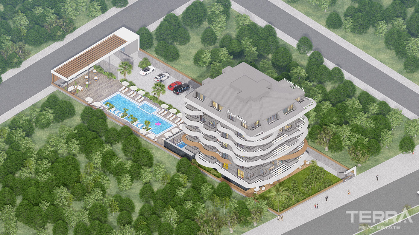 Luxury Beachfront Apartments for Sale in Kestel, Alanya, Turkey - 102565