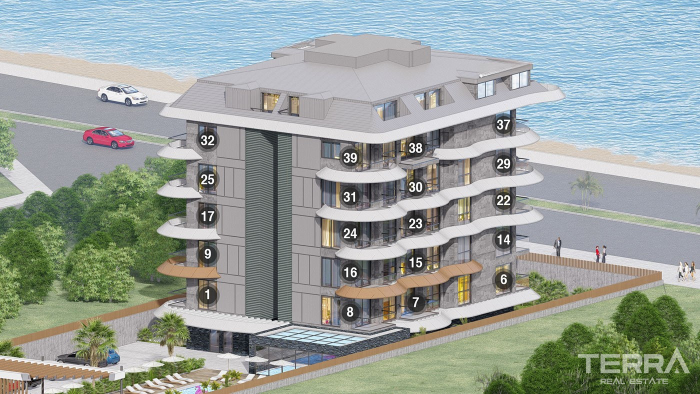 Luxury Beachfront Apartments for Sale in Kestel, Alanya, Turkey - 102567