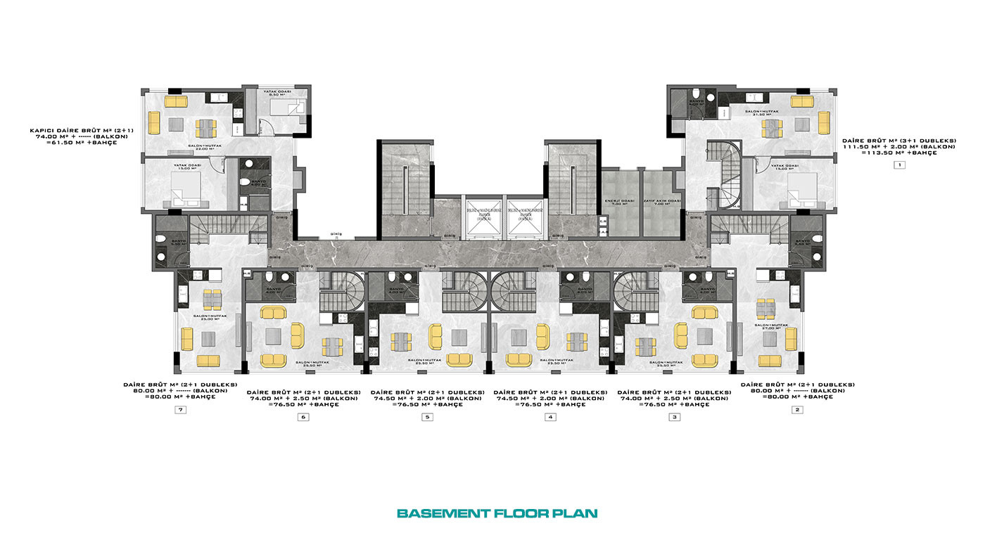 Stylowe i funkcjonalne apartamenty w Demirtaş, Alanya - 102641