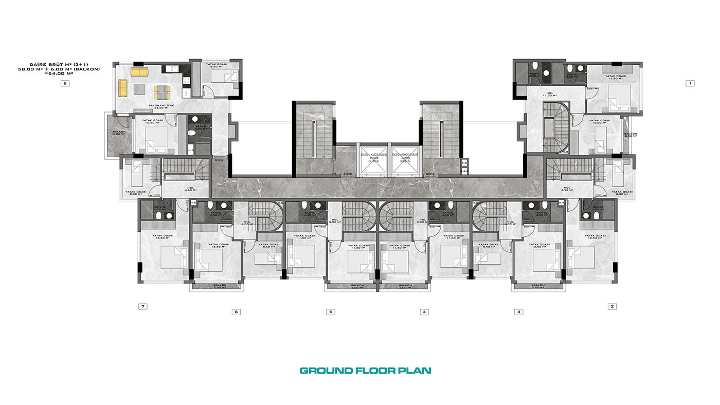 Stylowe i funkcjonalne apartamenty w Demirtaş, Alanya - 102642