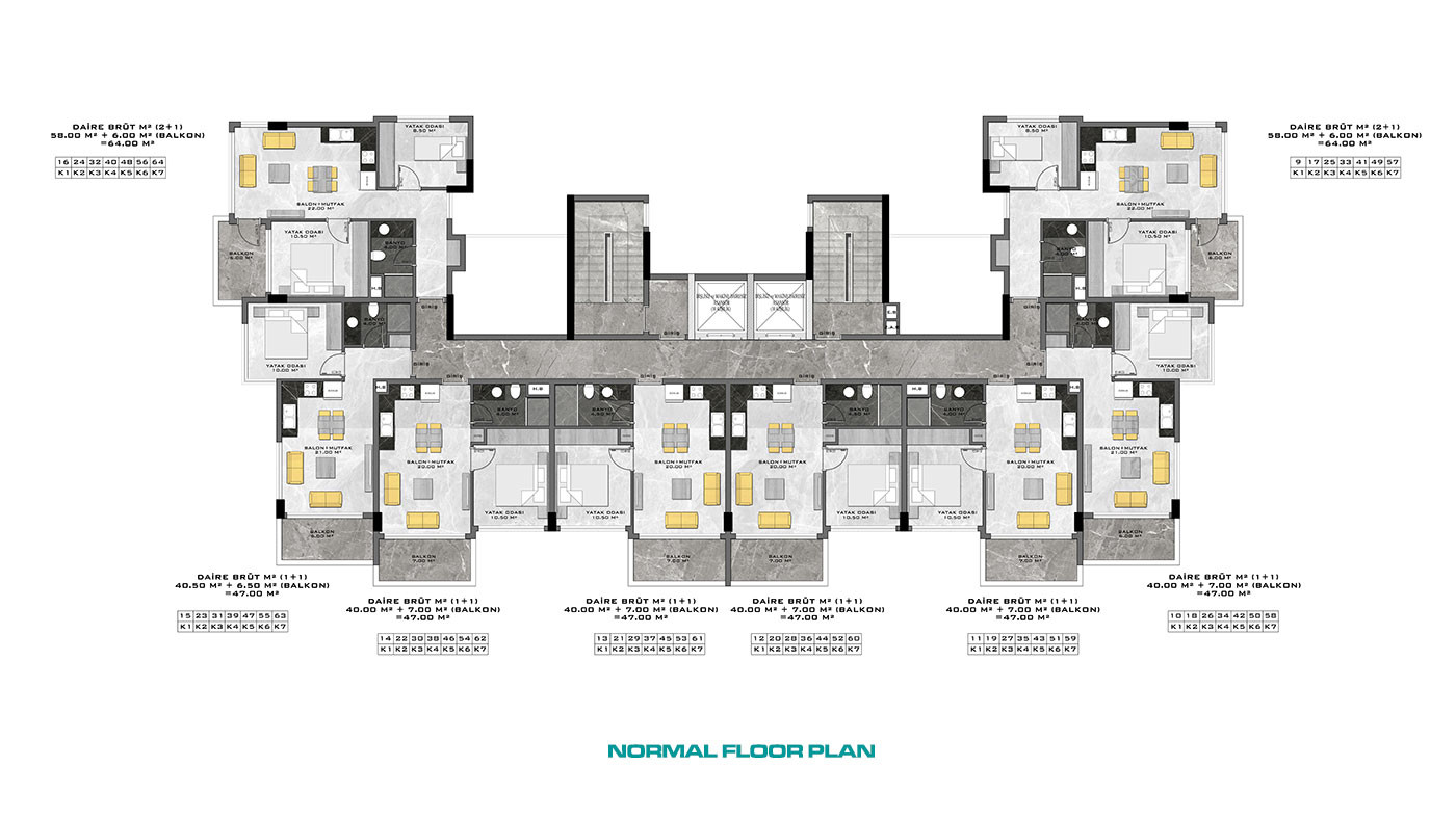 Stylowe i funkcjonalne apartamenty w Demirtaş, Alanya - 102646