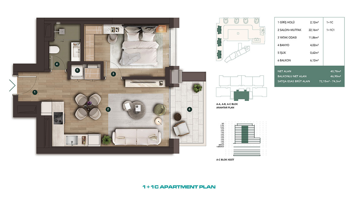 Luviya Residence — Apartments for Sale in Central Antalya, Turkey - 102684