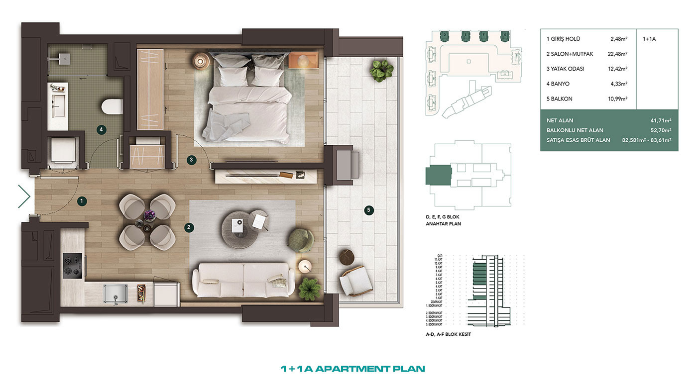 Luviya Residence — Apartments for Sale in Central Antalya, Turkey - 102685