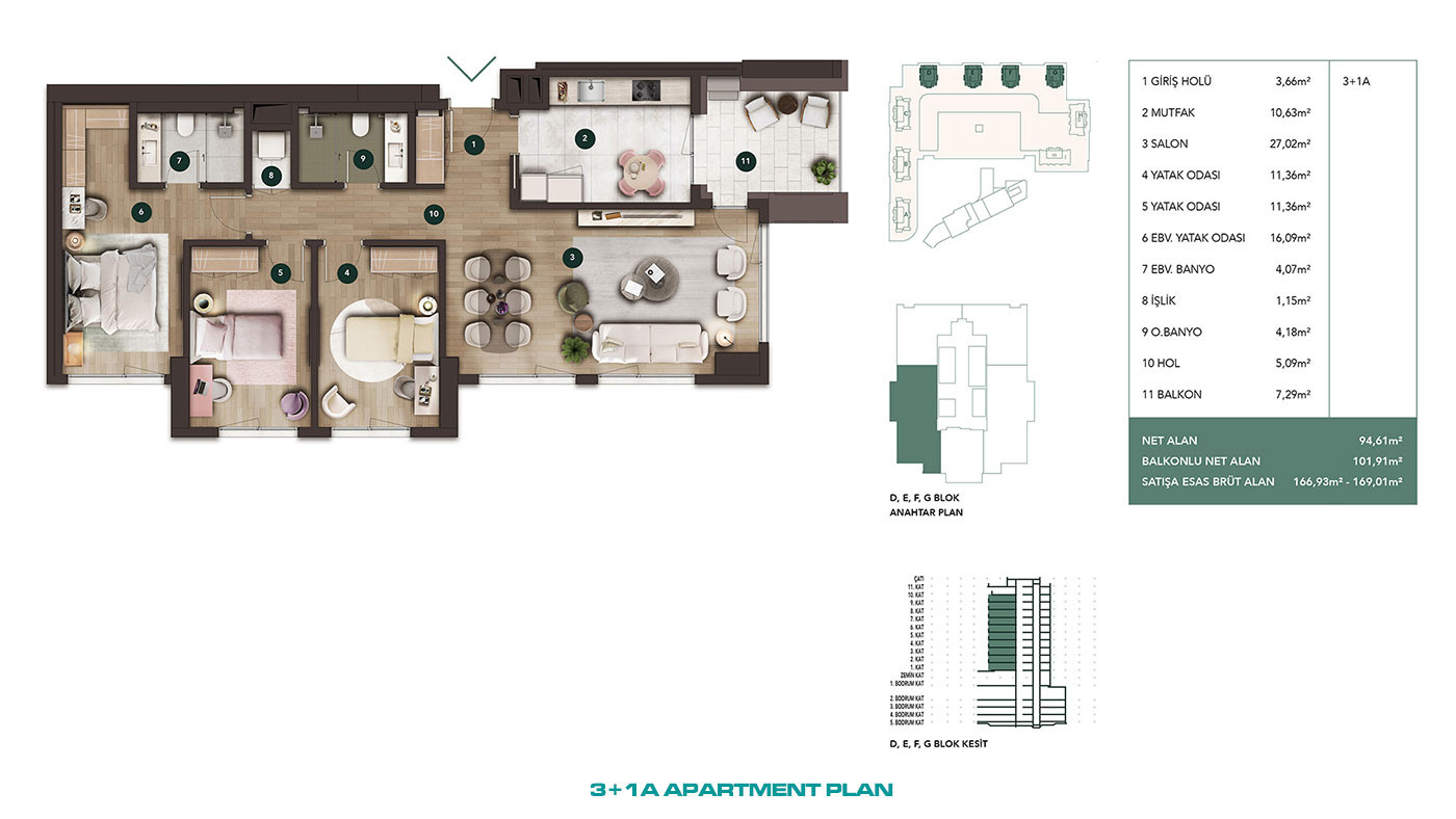 Luviya Residence — Apartments for Sale in Central Antalya, Turkey - 102695