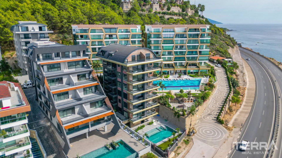 Inflyttningsklara Lägenheter i Alanya, vid Kargıcak-stranden