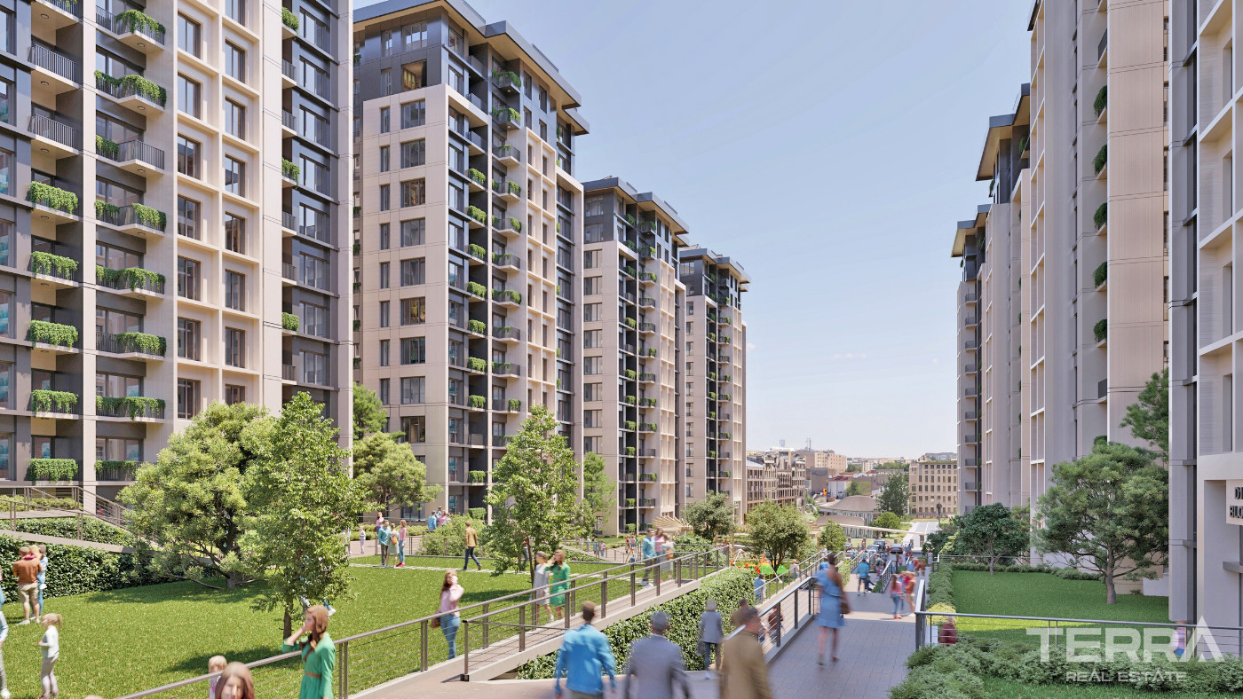 Bağcılar’da 10 Bloklu Konut Projesinde Modern Daireler - 102854