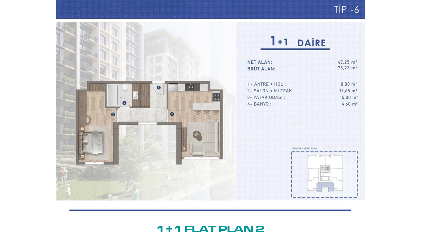 Bağcılar’da 10 Bloklu Konut Projesinde Modern Daireler - 102881