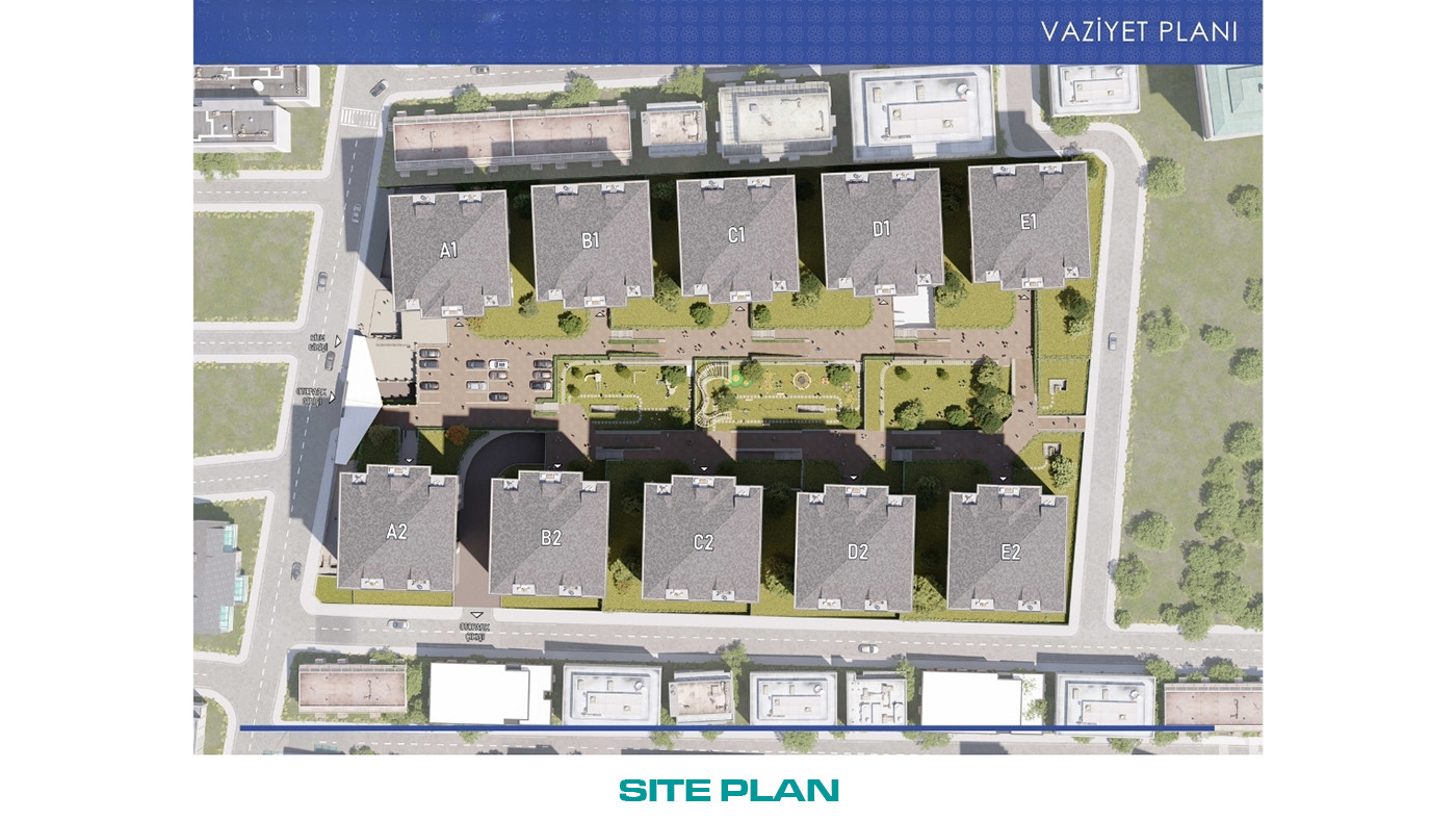 Bağcılar’da 10 Bloklu Konut Projesinde Modern Daireler - 102890