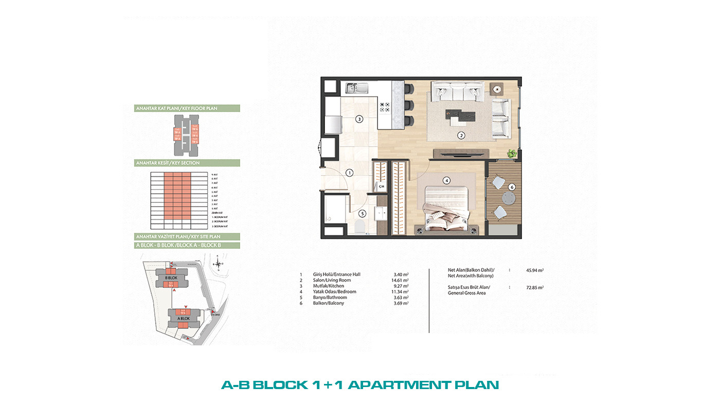 Central Apartments for Sale in Gaziosmanpaşa, Istanbul, Turkey - 103480