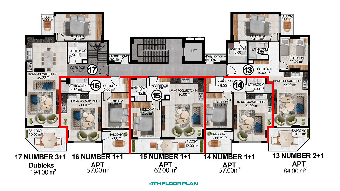 Sun, Sea, and City Within Reach with New Flats in Oba, Alanya - 103197