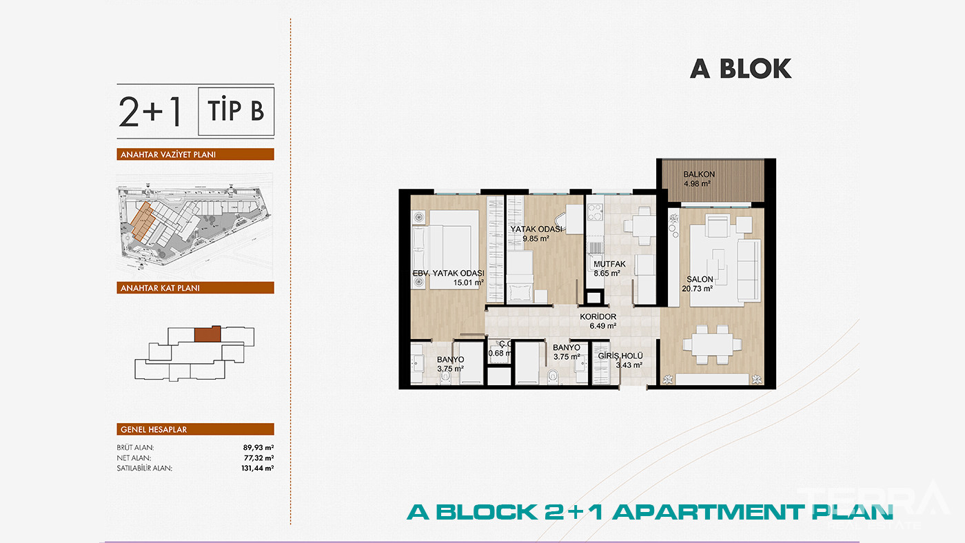 Apartments in İstanbul, Beylikdüzü, 2 Mins from E-5 & Marmara Park - 103169