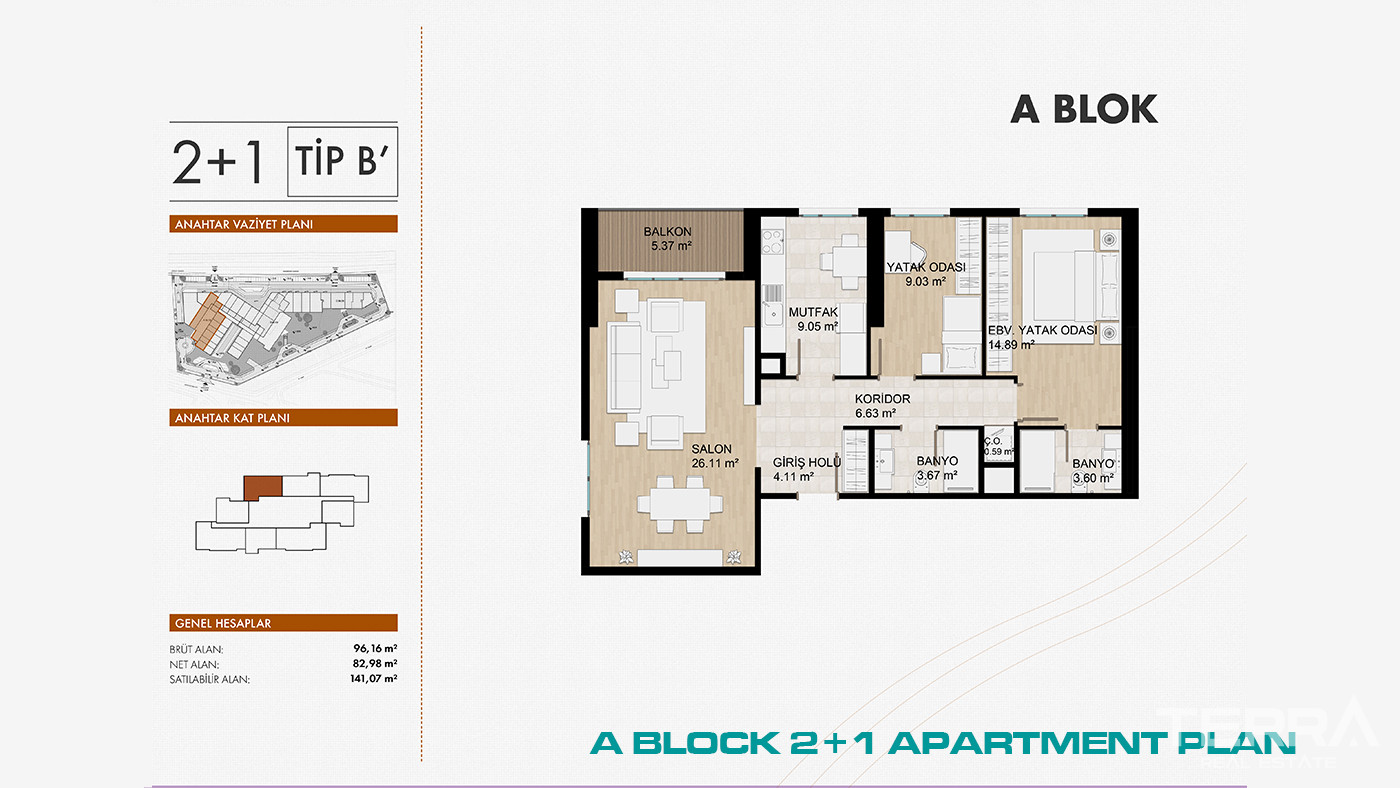 Apartments in İstanbul, Beylikdüzü, 2 Mins from E-5 & Marmara Park - 103171