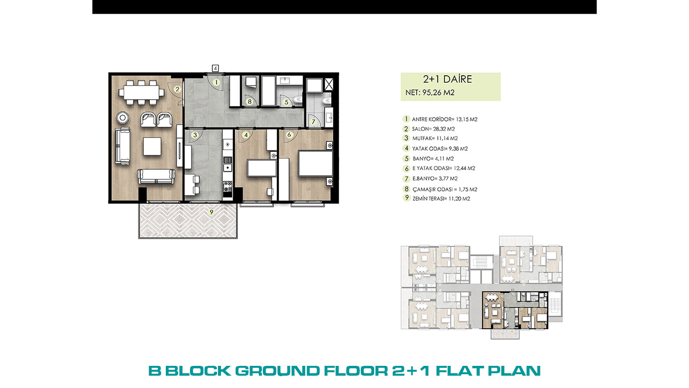 Family-Concept Flats with Full of Social Amenities in İstanbul - 103283