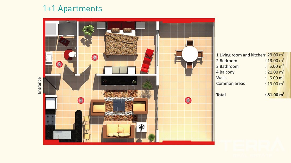 Azura Park — Apartments for Sale in Mahmutlar, Alanya, Turkey - 4872