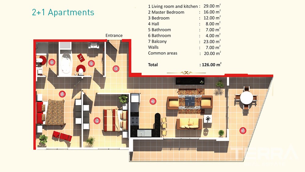 Azura Park — Apartments for Sale in Mahmutlar, Alanya, Turkey - 4874