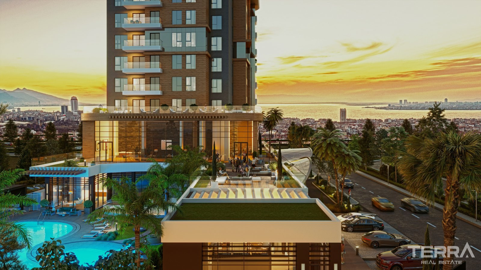 Luxury Sea View Apartments for Sale in Izmir, Konak, Turkey - 104693