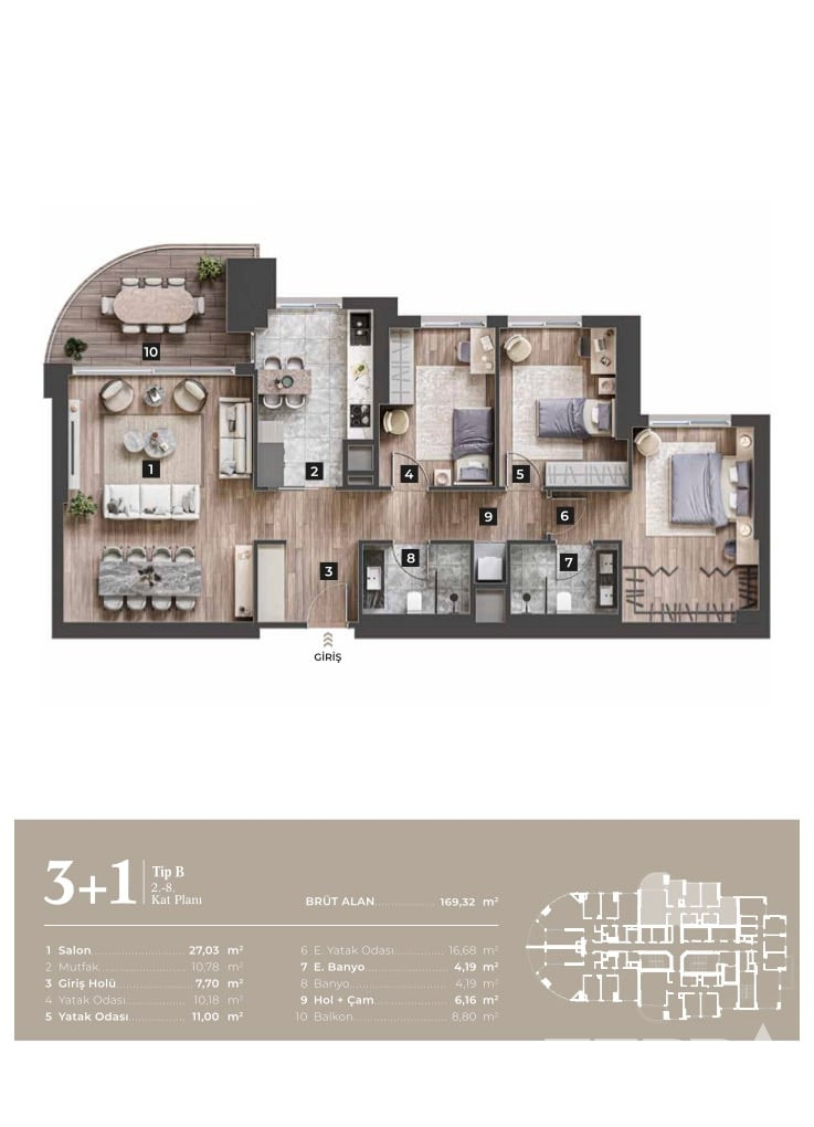 Luxury Sea View Apartments for Sale in Izmir, Konak, Turkey - 104735