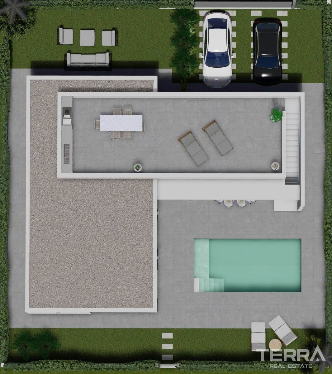 Moderne villaer med pool nær stranden i Almería, Pulpí, Spanien - 104878