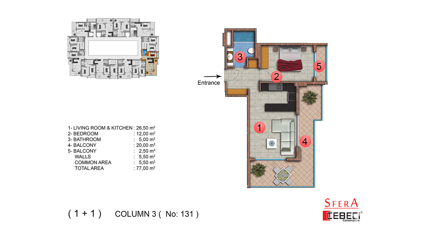 Sfera Residence — Appartements à vendre à Mahmutlar, Alanya, Turquie - 104176